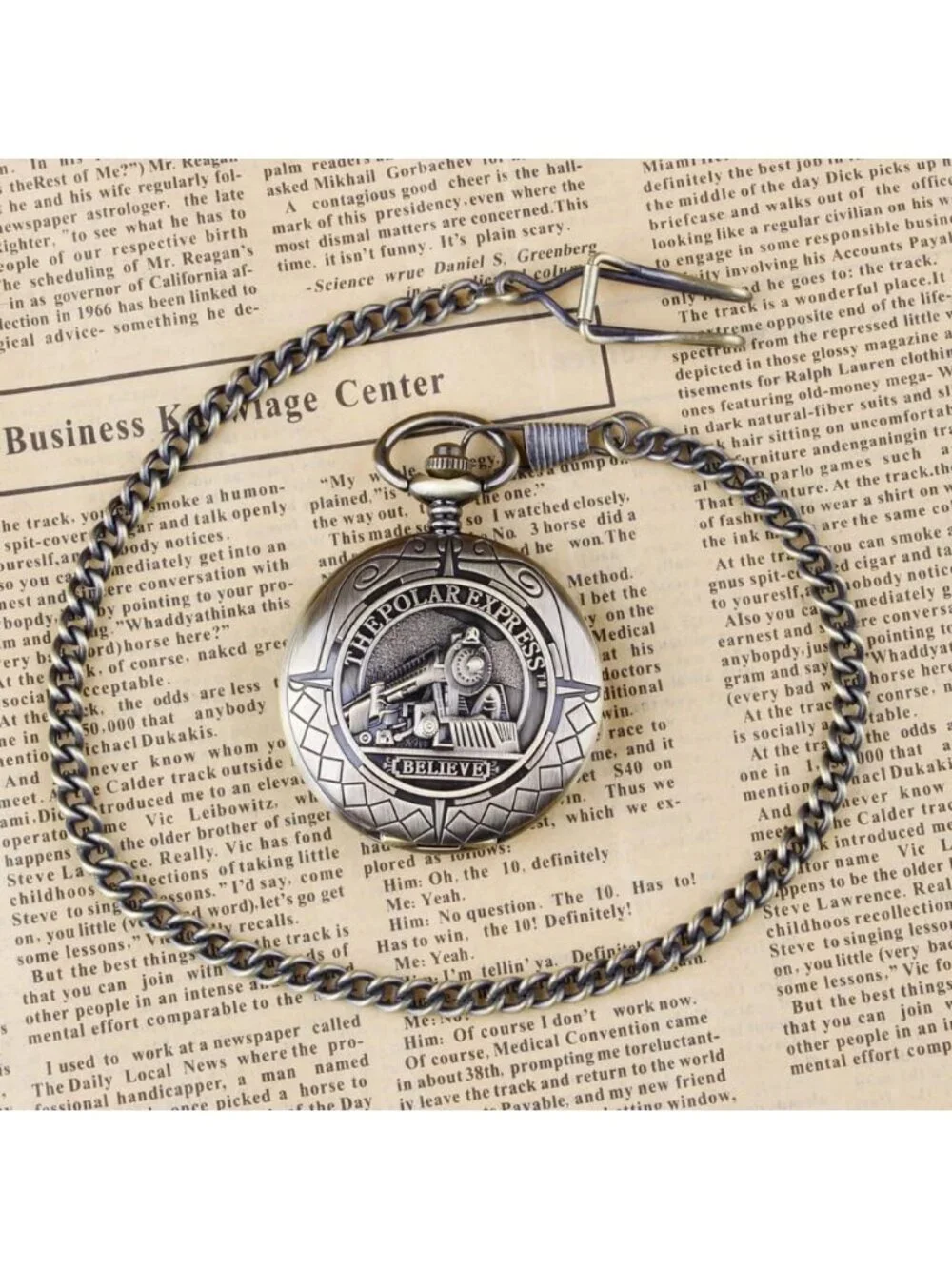 Mens Gold Bronze Railroad Skeleton Roman Numerals Hollow Mechanical Pocket Watch
